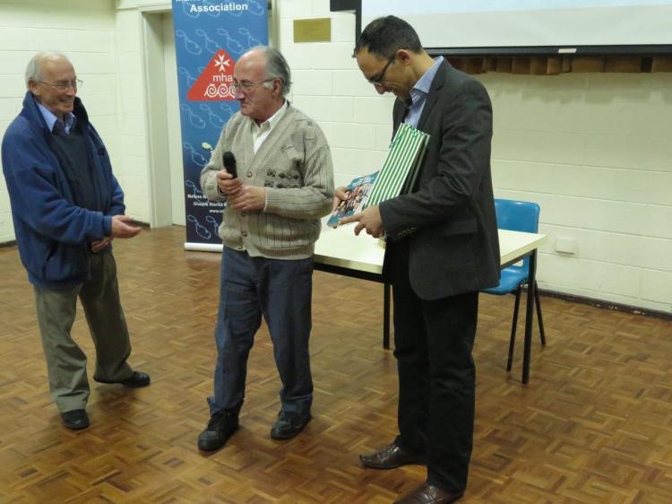 From left: Joseph Borg. Prof. Maurice Cauchi, Adrian Grima. Photos by Lewis Zammit